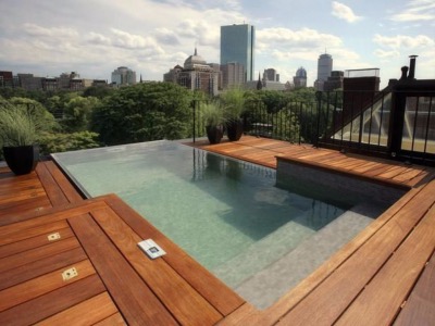 piscine sur toit terrasse la Défense